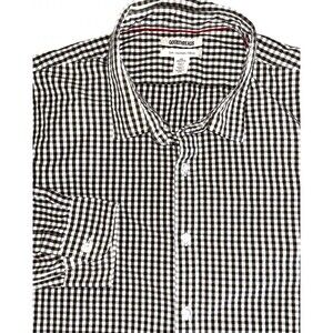 Goodthreads Shirt Men's XXL Slim Button-Dow Long Sleeve Gingham Shirt